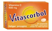 Vitascorbol Sans Sucre Tamponne 500 Mg, Comprimé à Croquer édulcoré Au Sorbitol Et à L'aspartam à Mérignac