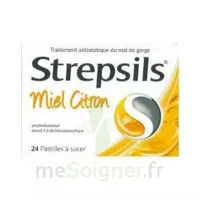 Strepsils Pastilles à Sucer Miel Citron Plq/24 à Mérignac