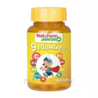 Nat&form Junior Ours Gomme Oursons 9 Vitamines B/60 à Mérignac