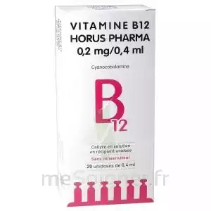 Vitamine B12 Horus Pharma 0,05 % Collyre Sol En Récipient Unidose 20unid/0,4ml à Mérignac